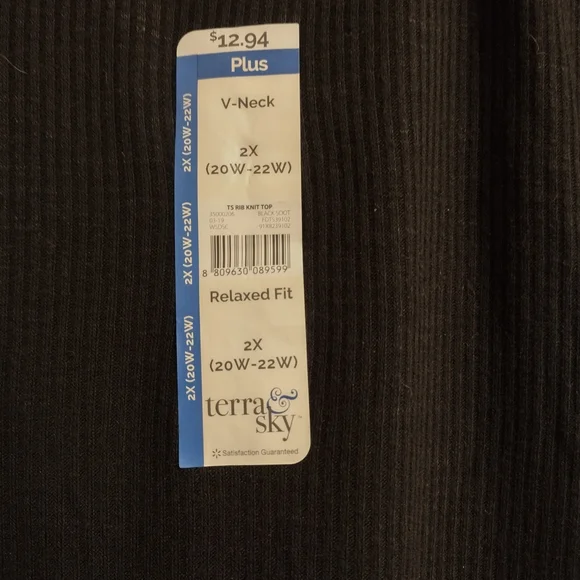 Terra & Sky Charcoal V-Neck Top - Picture 3 of 5